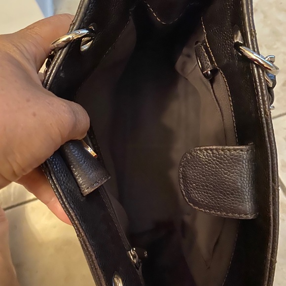 Chanel Caviar Petit Shopping Tote - brown - Picture 5 of 10